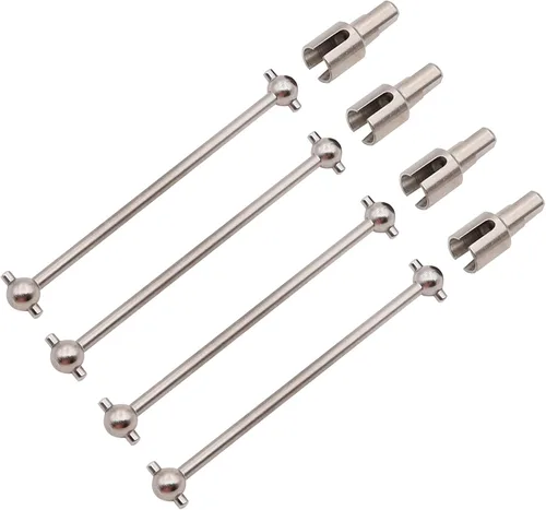 Metal 4 ejes traseros Dogbone y 4 piezas diferencial tazas RC coches actualización piezas para WLtoys 144001 1/14 RC coche camión buggy accesorios