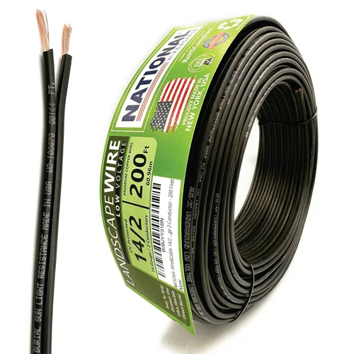 Miniatura 12 de NATIONAL Wire&Cable Alambre de cobre para iluminación de paisaje de bajo voltaje 14/2, fabricado en Estados Unidos, calibre 14, 2 conductores, 50