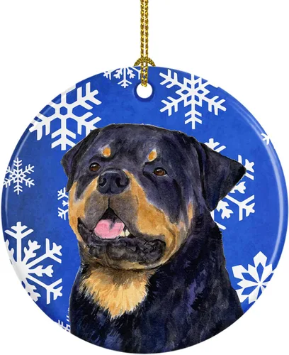 Miniatura 98 de Caroline's Treasures Cavalier Spaniel - Adorno de cerámica para colgar en el árbol de Navidad, para el hogar, Navidad, fiestas, regalo, 3 pulgadas