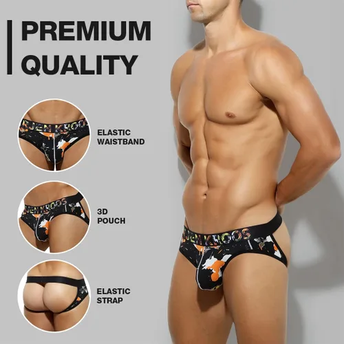 Miniatura 2 de Arjen Kroos Jockstrap ropa interior transpirable malla atlética partidario algodón bolsa Jock calzoncillos