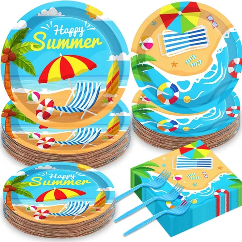 Miniatura 32 de 50 platos y servilletas de fútbol para invitados, suministros de fiesta, decoración de fiesta de cumpleaños de fútbol, juego de vajilla desechable