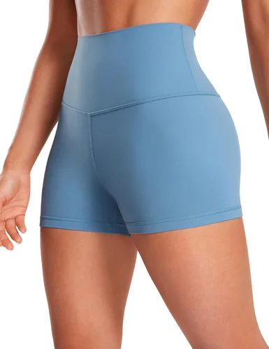 Miniatura 22 de CRZ YOGA Butterluxe - Pantalones cortos de ciclismo de cintura alta para mujer, 2.5 pulgadas, yoga, entrenamiento, elastano, correr, voleibol