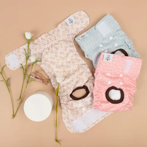 Miniatura 7 de CuteBone - Pañales lavables para perros, talla XS, paquete de 3, D16XS