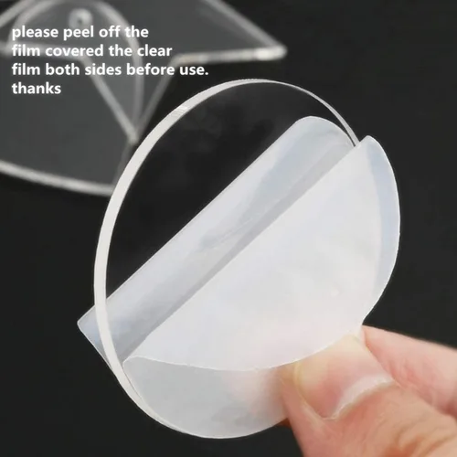 Miniatura 2 de MEYA Juego de 40 discos acrílicos transparentes, plexiglás cortado con láser, círculo redondo de 1/8 pulgadas (0.5 pulgadas)