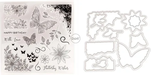 Miniatura 30 de DzIxY Bear Hedgehog Seal Fox Sellos transparentes y troqueles de corte de metal para hacer tarjetas, kit de papel para álbumes de recortes, 29