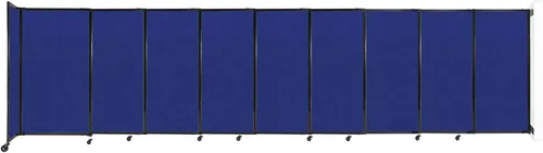 Miniatura 101 de Divisor de habitación de pared recta deslizante montado en la pared Anchos ajustables Ruedas de bloqueo Separador de habitación Paneles