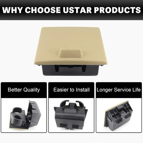 Miniatura 7 de USTAR Portavasos beige para Ford F250 F350 F450 F550 Super Duty 2008-2016 8C3Z-2513562-AE