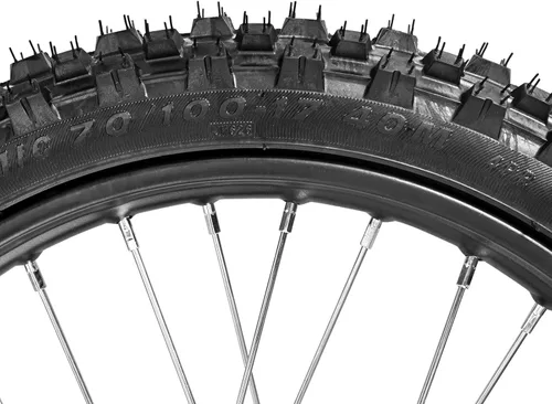 Miniatura 5 de Trkimal 70/100-17 (2.75x17) 1.6x17 Neumático de Rueda Delantera y Tubo Interior de Llanta con Conjunto de Rodamiento de 15mm para Motocross