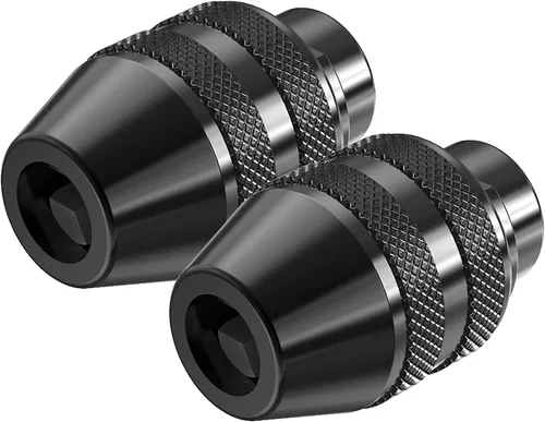 Miniatura 5 de Paquete de 2 mandriles sin llave, de 1/32" a 1/8" pulgadas de repuesto 4486 mandril de broca sin llave vástago herramienta giratoria kit adaptador