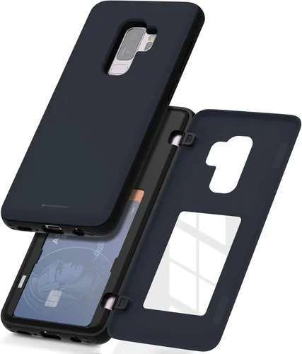 Miniatura 60 de GOOSPERY Funda tipo cartera para Samsung Galaxy S22 Ultra, [tarjetero] parachoques magnético de puerta con cierre automático, cubierta protectora