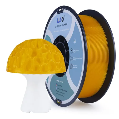 Miniatura 18 de ZIRO Filamento PLA fluorescente de 0.069 pulgadas, luminoso solo por luz UV, filamento de impresora 3D de efecto brillante, carrete de 2.2 libras