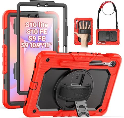 Miniatura 30 de SEYMAC Funda protectora resistente a prueba de golpes para Samsung Galaxy Tab A9 de 8.7 pulgadas 2023 (SM-X110/X115/X117), resistente a prueba