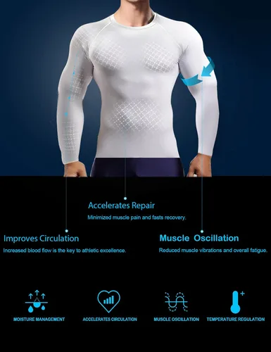 Miniatura 2 de HOPLYNN 5 Pack Compression Shirts Men Long Sleeve Rash Guard Athletic Baselayer Undershirt Gear Tshirt for Sports Workout