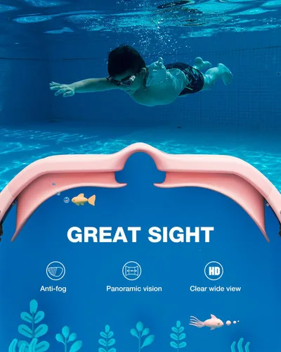 Miniatura 5 de ZIONOR Gafas de Natación para Niños, G1MINI SE Gafas de Natación Antivaho para Niño Niña 6-14 B7 (lente roja - rosa)