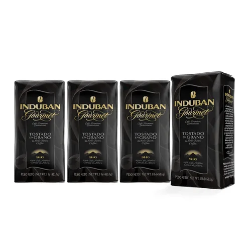 Miniatura 8 de Induban Gourmet, bolsa de 16 onzas, café de grano entero, tostado medio, café 100% arábica premium de la República Dominicana (paquete de 1)