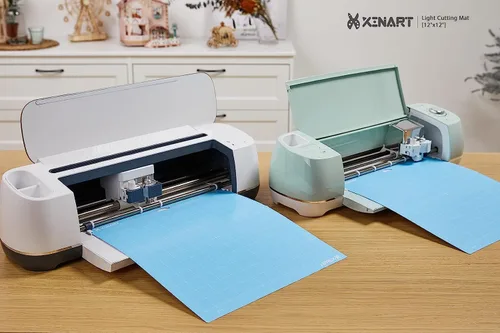 Miniatura 2 de Alfombrillas de corte Xinart para Cricut Maker 3/Maker/Explore Air 2/Air/One de 12 x 12 pulgadas, 2 piezas, alfombrilla de corte de adhesivo ligero