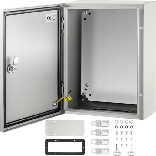 Miniatura 20 de VEVOR NEMA - Caja de acero de 16 x 16 x 6'', caja eléctrica de acero NEMA 4X, IP66 impermeable y a prueba de polvo, caja de conexiones eléctricas