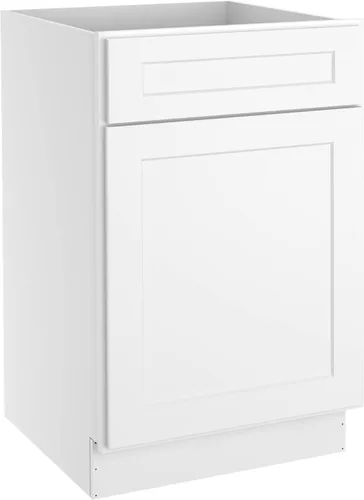 Miniatura 57 de LOVMOR Armarios de base de cocina, armario de almacenamiento aparador, gabinete de entrada con 1 cajón y estante ajustable, 24 pulgadas de ancho x