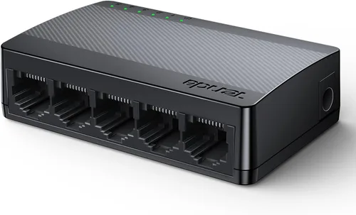 Tenda Conmutador Ethernet Gigabit no administrado de 5 puertos, divisor Ethernet, concentrador de red, 5 puertos de 10/100/1000Mbps, Plug & Play,