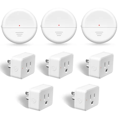 Miniatura 90 de NineLeaf Interruptor de salida remoto inalámbrico, interruptor de lámpara remoto, interruptor decorativo de enchufe de luz de encendido y apagado