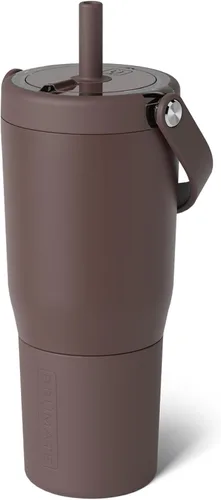 Miniatura 34 de BrüMate Resa - Vaso de viaje 100% a prueba de fugas de 25 onzas con asa y pajilla, popote SoftSip flexible, funda de silicona para mayor
