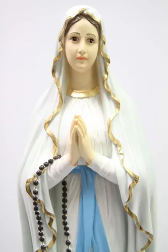 Miniatura 7 de Vittoria Collection Estatua de Virgen María de 32 pulgadas de Nuestra Señora de Lourdes hecha en Italia para jardín interior y exterior