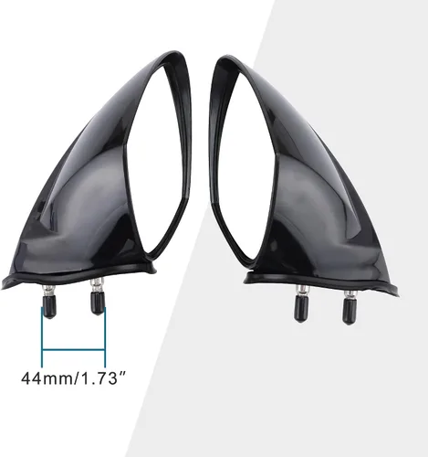 Miniatura 2 de GOOFIT Espejo retrovisor para lancha de motor, un par de repuesto para WaveRunner VX110 VX110 VXR VXS V1 FX Sport Deluxe Cruiser EX Series 2005-2009