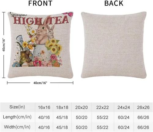 Miniatura 55 de Divertidas fundas de almohada de gnomo de Pascua, huevos de Pascua, zanahorias, divertidas fundas de almohada de 16 x 16 pulgadas, decoración