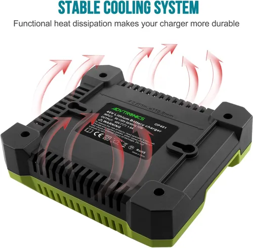 Miniatura 4 de Cargador OP401 de iones de litio de 40 voltios compatible con batería Ryobi de 40 V OP4026 OP40201 OP4040 OP40401 OP4050 OP4050A OP40501 OP40601