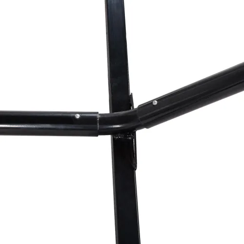 Miniatura 6 de Lazy Daze Hammocks Hamaca portátil de acero resistente de 15 pies con ganchos y cadenas para exteriores, patio, patio trasero, capacidad de 450 Negro