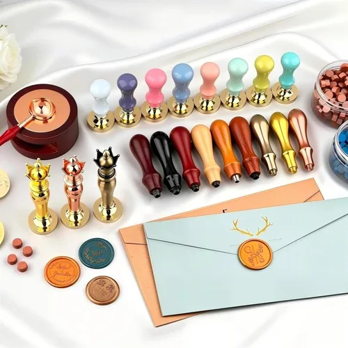 Miniatura 2 de Sello de cera personalizado, sello de cera personalizado, crea tu propio diseño/logotipo/personalización de letras para invitación de boda, fiesta