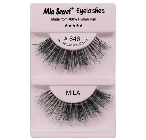 Miniatura 41 de Mia Secret Demi Wispies - Pestañas postizas de estilo natural, pestañas de tira fina, banda transparente invisible, pestañas de cabello humano