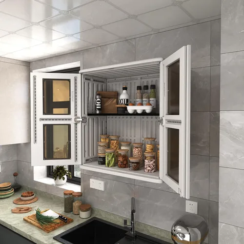 Miniatura 4 de Mrosaa Armario de almacenamiento impermeable para interiores y exteriores con estante, 13.3 pulgadas de profundidad x 28.9 pulgadas de ancho x 30.1