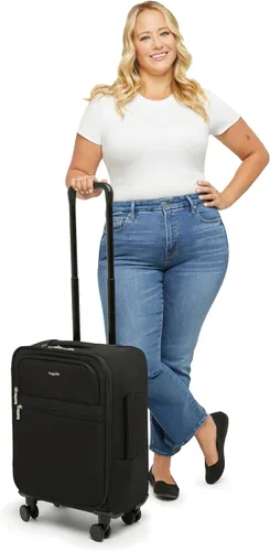 Miniatura 7 de Baggallini Carry-on de 4 ruedas para mujer, Estampado De Flor De Mediano