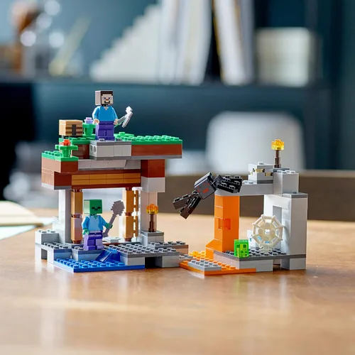 Miniatura 7 de LEGO Minecraft - Juguete de construcción de la mina abandonada, 21166 cueva zombi con limo, figuras de Steve y araña, idea de regalo para niños