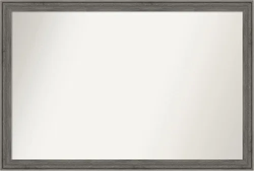 Miniatura 539 de Amanti Art Espejo personalizado, espejo de baño gris plomo a rayas, espejo de pared o espejo de tocador de baño sobre el fregadero