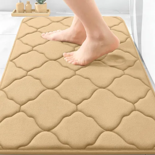 Miniatura 188 de OLANLY Alfombra de Baño de Espuma Viscoelástica de 24 x 16 pulgadas, Ultra Suave y Absorbente, Alfombras de Baño Antideslizantes, Cómodas, Lavables