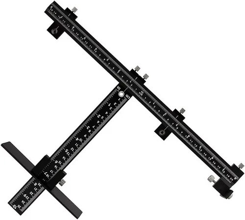 Miniatura 7 de Joywayus Taladro punzón localizador gabinete hardware plantilla plantilla carpintería herramienta de perforación precisa regalo del día del padre