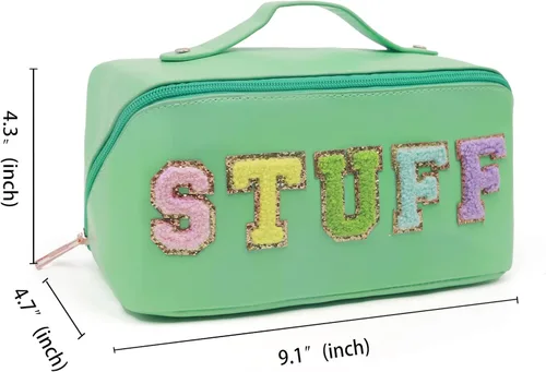 Miniatura 4 de Buffalo Plaid Tote Bag Clutch Bag for womens with Buffalo Makeup Cosmetic Bag Claus tote Set Verde