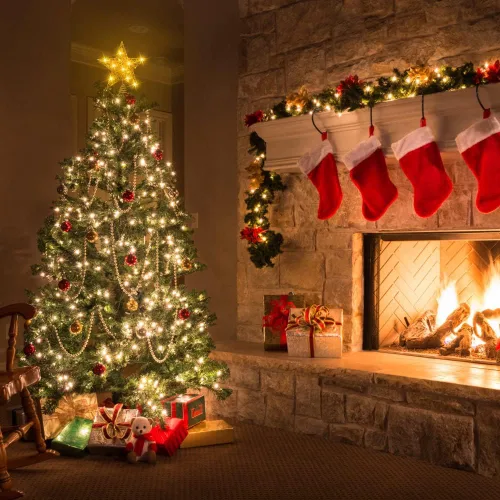 Miniatura 3 de DULEFUN Estrella LED de 11.8 Pulgadas para la Punta del Árbol - Adorno de Metal Dorado con 20 Luces para Decoración de Árbol de Navidad y Decoración