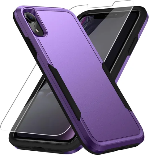 Miniatura 10 de Funda para iPhone 12 Pro Max, con protector de pantalla, [probada contra caídas de grado militar], resistente, resistente, a prueba de golpes