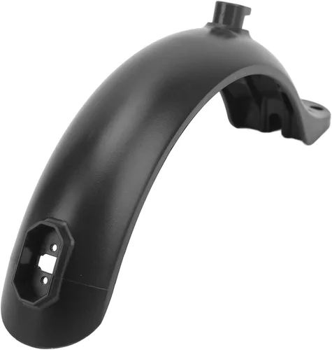 Miniatura 2 de Guardabarros eléctrico para scooter, protector trasero negro duradero con soporte de repuesto de 4 agujeros para viajeros, paseos por la ciudad