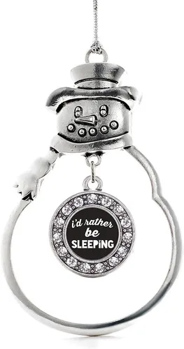 Miniatura 88 de Inspired Silver - Roller Queen - Adorno de Navidad plateado - Adorno circular para árbol de Navidad con circonita cúbica - Decoración colgante