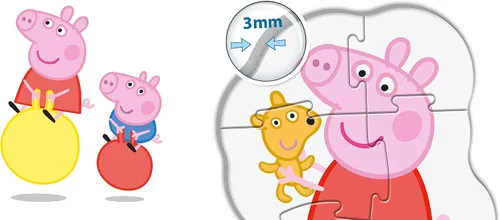 Miniatura 4 de Clementoni 20829, Peppa Pig My First Puzzles para niños pequeños, 3+6+9+12 piezas, a partir de 2 años