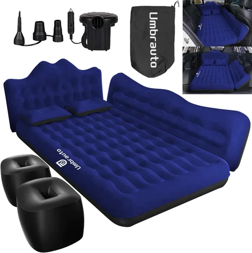 Miniatura 14 de Umbrauto Colchón de aire del asiento trasero del coche: cama inflable inalámbrica del coche SUV camping para camión Van con bomba de aire