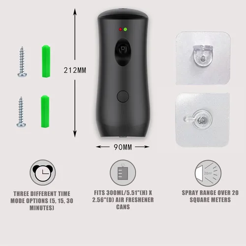 Miniatura 4 de Dispensador automático de ambientador, dispensador de ambientador montado en la pared/de pie, la máquina de fragancia en aerosol es adecuada