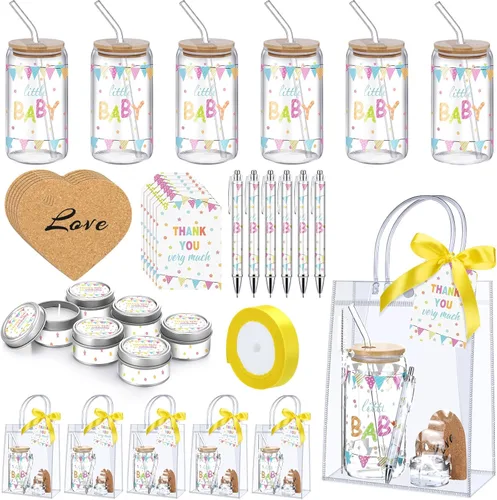 Miniatura 9 de MotiMind 6 Juegos de Premios de Oso para Baby Shower para Jugadores de Juegos Ganadores de Baby Shower Regalos para Invitados Globo Azul Oso Vela