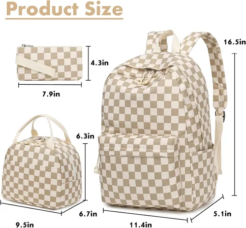 Miniatura 69 de Bluboon Juego de mochila para adolescentes, mochila escolar para niñas, lonchera y lápices, bolsas para estudiantes, 3 en 1, rosa-3 juegos, Escuela