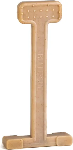 Miniatura 27 de Bullibone Juguete masticable de nailon para perros masticadores agresivos, hueso de higiene dental con sabor a tocino, juguetes duraderos