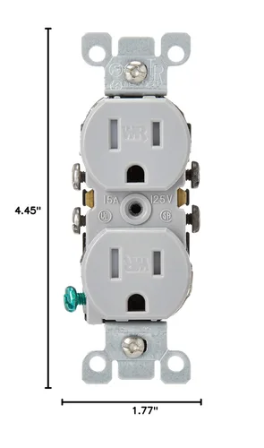 Miniatura 6 de Leviton - interruptor seguro y resistente al clima con receptáculo doble, W5320-T0G